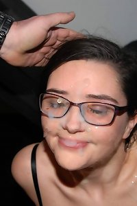 a mature woman sucking her huge dicks for an audience